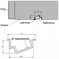 Preview: LED 30° Winkelprofil-88  opal 2 m für LED Streifen