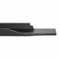 Preview: Griffleiste Schüco KONTUR 146 - 1196 mm schwarz gebürstet Aluminiumprofil mit Harpunensteg zum Einfräsen