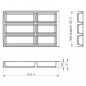 Preview: ORGA-BOX SEPARADO Individual 300 x 474 x 51 mm Schubladeneinsätze ab 40cm Schrankbreite