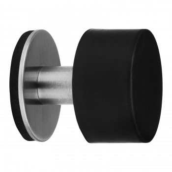 Türstopper HEKTOR selbstklebend Ø 40 mm H: 40 mm Edelstahl/schwarz - Kopie