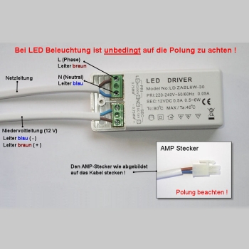 Transformator 12 V / 6 W