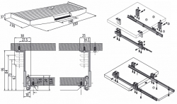 Tastaturauszug mit Mauspad Computertisch Tastatur Schreibtisch