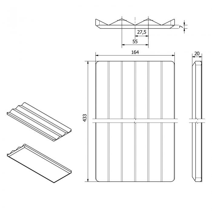 ORGA-BOX SEPARADO Individual 300 x 474 x 51 mm Schubladeneinsätze ab 40cm Schrankbreite